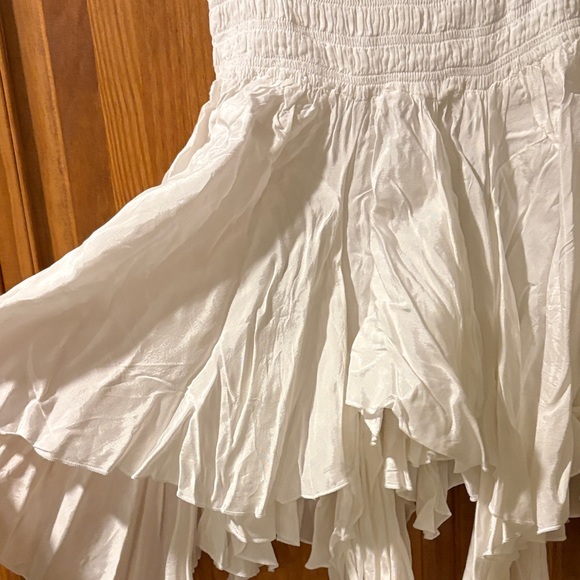 Free People White Asymmetrical Strapless top - Picture 6 of 6